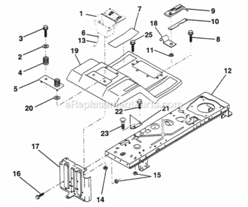 Page F Diagram and Parts List for PP12R38MIA  Poulan Lawn Tractor