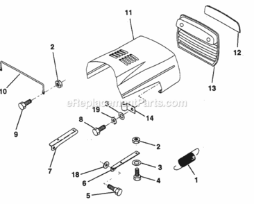 Page I Diagram and Parts List for PP12R38MIA  Poulan Lawn Tractor