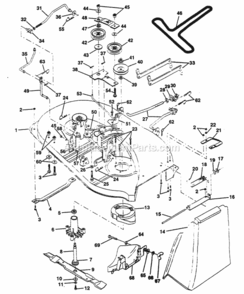 Part Location Diagram of 536136782 Husqvarna Adjustment Plate, Rear Link