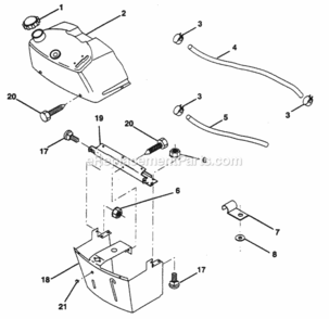 Page B Diagram and Parts List for PP12R38MI  Poulan Lawn Tractor