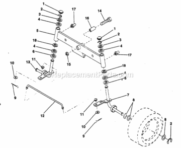 Part Location Diagram of 532127062 Husqvarna Spindle Assembly, R.H.