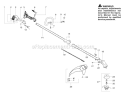 Page B Diagram and Parts List for PP136  Poulan Trimmer