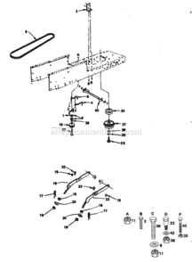 Page A Diagram and Parts List for PP1438B  Poulan Lawn Tractor
