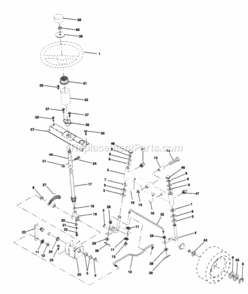 Page J Diagram and Parts List for PP14542K  Poulan Lawn Tractor