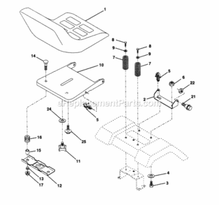 Page I Diagram and Parts List for PP14542K  Poulan Lawn Tractor