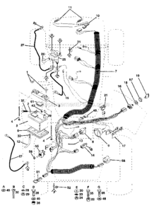 Part Location Diagram of 102501X Husqvarna Loop, Wire Tiller Attachment