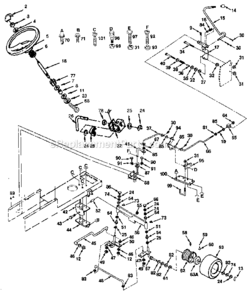 Part Location Diagram of 108075X Husqvarna Axle, Front