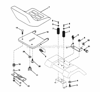 Page I Diagram and Parts List for PP15H42KB  Poulan Lawn Tractor