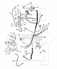Part Location Diagram of 532140420 Husqvarna Harness, Ignition