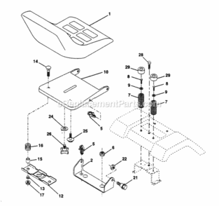 Page I Diagram and Parts List for PP1644J  Poulan Lawn Tractor