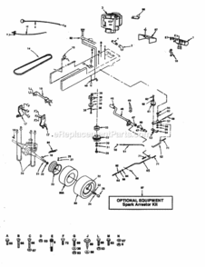Page C Diagram and Parts List for PP16H44B  Poulan Lawn Tractor