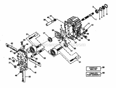 Page G Diagram and Parts List for PP16H44B  Poulan Lawn Tractor