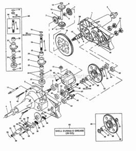 Page A Diagram and Parts List for PP16H44  Poulan Lawn Tractor