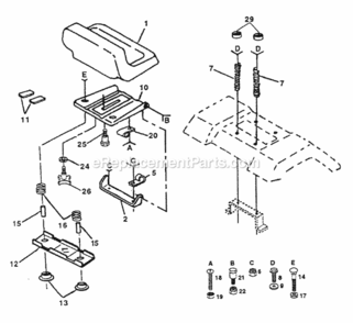 Page I Diagram and Parts List for PP16H44  Poulan Lawn Tractor