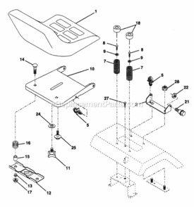 Page I Diagram and Parts List for PP1844K  Poulan Lawn Tractor