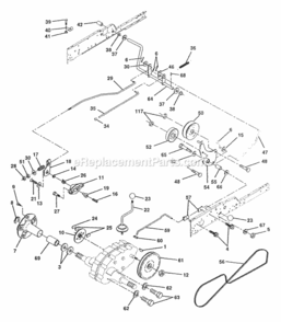 Page E Diagram and Parts List for PP1846A  Poulan Lawn Tractor