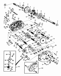 Page J Diagram and Parts List for PP1846  Poulan Lawn Tractor