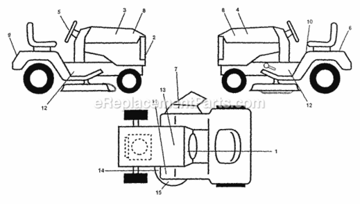 Part Location Diagram of TA2151 Poulan DISCONTINUED