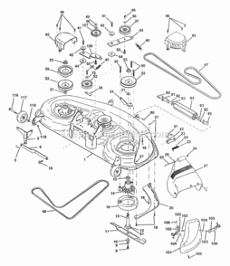 Page G Diagram and Parts List for PP1846  Poulan Lawn Tractor