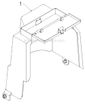 Chassis Engine Pulleys Diagram and Parts List for PP1850ES 96198005502 - 2012-08 Poulan Snow Blower
