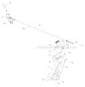 Control Panel Discharge Chute Diagram and Parts List for PP1850ES 96198005502 - 2012-08 Poulan Snow Blower