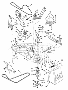 Page G Diagram and Parts List for PP18H44JA  Poulan Lawn Tractor