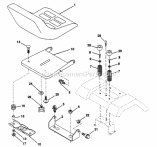 Page I Diagram and Parts List for PP18H44JA  Poulan Lawn Tractor