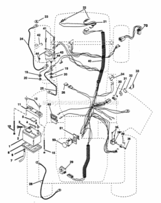 Part Location Diagram of 532140427 Husqvarna Harness, Engine