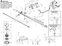 Page B Diagram and Parts List for PP196  Poulan Trimmer