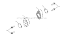 Page D Diagram and Parts List for PP208E24  Poulan Snow Blower