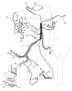 Page D Diagram and Parts List for PP20H46A  Poulan Lawn Tractor