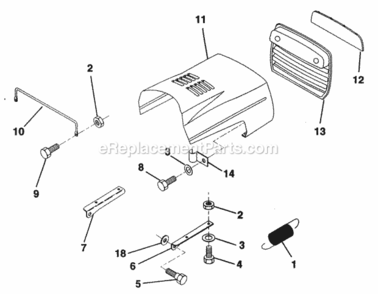 Page J Diagram and Parts List for PP21R38MA  Poulan Lawn Tractor