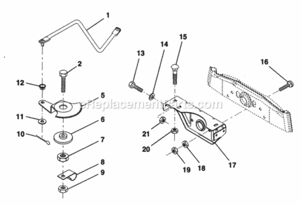 Page N Diagram and Parts List for PP21R38MA  Poulan Lawn Tractor