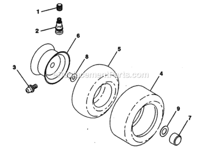 Page Q Diagram and Parts List for PP21R38MA  Poulan Lawn Tractor