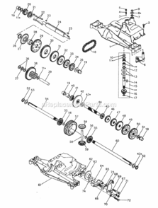 Page B Diagram and Parts List for PP21R38MA  Poulan Lawn Tractor