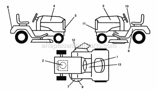 Part Location Diagram of 532133994 Husqvarna Decal, Stripe, Hood, Left Hand