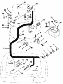 Page E Diagram and Parts List for PP21R38MA  Poulan Lawn Tractor