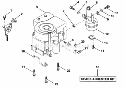 Page F Diagram and Parts List for PP21R38MA  Poulan Lawn Tractor