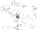 Engine Diagram and Parts List for PP220LE  Poulan Chainsaw