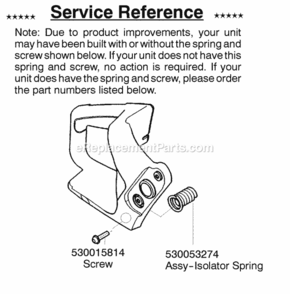 Page D Diagram and Parts List for PP220 Type 3 Poulan Chainsaw