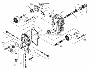 Page K Diagram and Parts List for PP22H50KA  Poulan Lawn Tractor