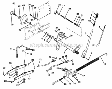 Page F Diagram and Parts List for PP22H50KA  Poulan Lawn Tractor