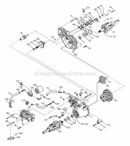 Page J Diagram and Parts List for PP22H50  Poulan Lawn Tractor