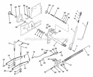 Part Location Diagram of 12102X Husqvarna Lever Asm., Lift Rh