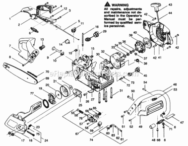 Part Location Diagram of 530036962 Poulan DISCONTINUED