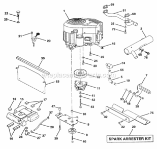 Part Location Diagram of 583019001 Husqvarna Manifold Pipe Vgt