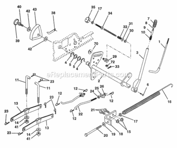 Page F Diagram and Parts List for PP24H50A  Poulan Lawn Tractor
