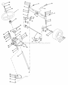 Page I Diagram and Parts List for PP24H50A  Poulan Lawn Tractor