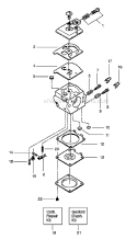 Page A Diagram and Parts List for PP255  Poulan Chainsaw