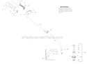 Shaft & Handle Diagram and Parts List for PP338PT  Poulan Trimmer